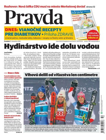 Obálka e-magazínu Pravda 10. 12. 2018