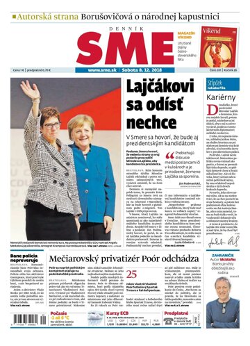 Obálka e-magazínu SME 8.12.2018