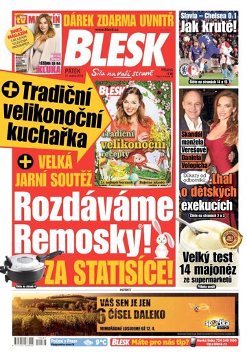 Obálka e-magazínu Blesk 12.4.2019