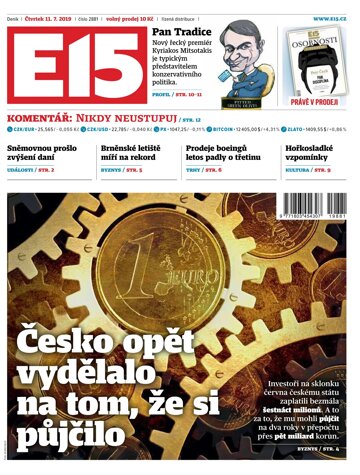 Obálka e-magazínu E15 11.7.2019