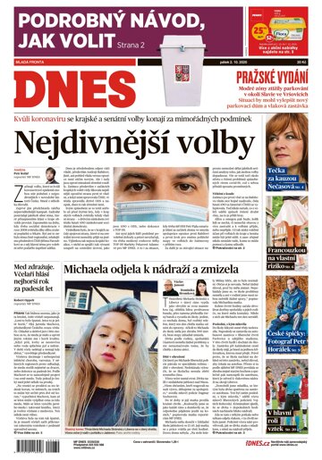 Obálka e-magazínu MF Dnes 2.10.2020