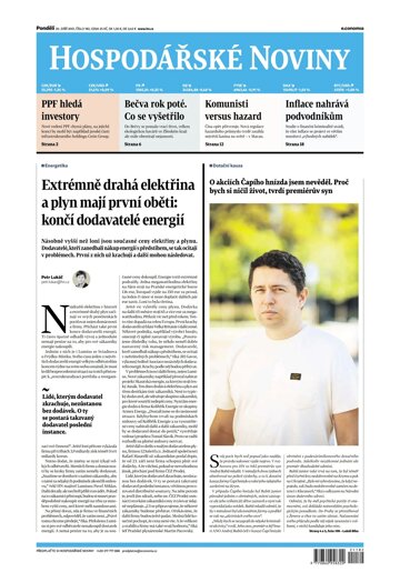 Obálka e-magazínu Hospodářské noviny 182 - 20.9.2021