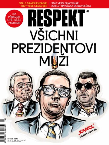 Obálka e-magazínu Respekt 43/2021