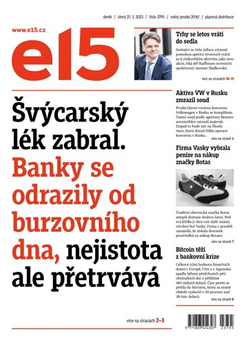 Obálka e-magazínu E15 21.3.2023