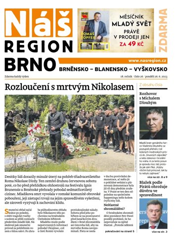 Obálka e-magazínu Náš Region - Brno 26/2023