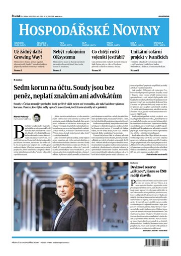 Obálka e-magazínu Hospodářské noviny 163 - 24.8.2023