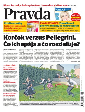 Obálka e-magazínu Pravda 2. 4. 2024