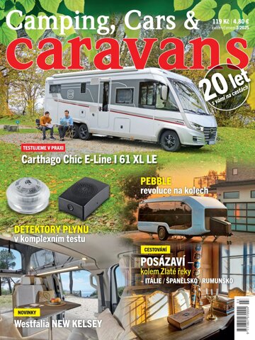 Obálka e-magazínu Camping, Cars & Caravans 3/2025