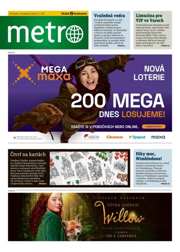 Obálka e-magazínu deník METRO 3.7.2025