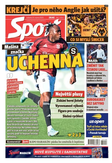 Obálka e-magazínu Sport 23.8.2025