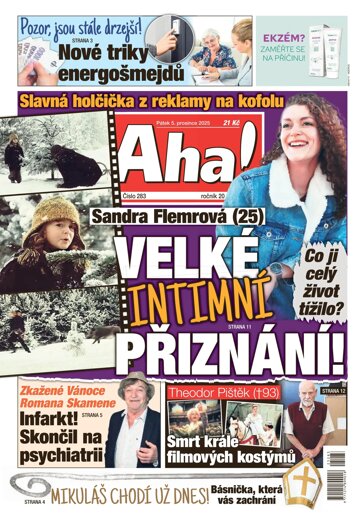 Obálka e-magazínu AHA! 5.12.2025
