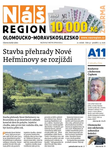 Obálka e-magazínu Náš Region - Olomoucko/Moravskoslezsko 37/2026