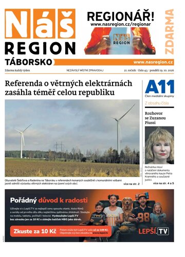 Obálka e-magazínu Náš Region - Táborsko 43/2026