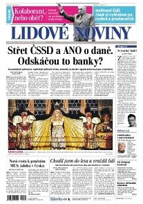 Obálka e-magazínu Lidové noviny 30.11.2013