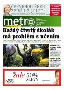 Obálka e-magazínu deník METRO 22.8.2014