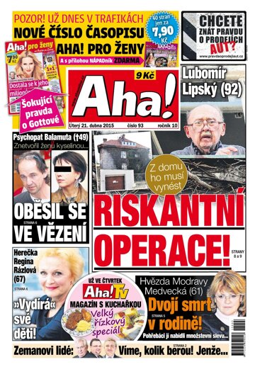 Obálka e-magazínu AHA! 21.4.2015