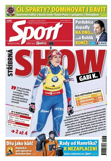 Obálka e-magazínu Sport 16.1.2017