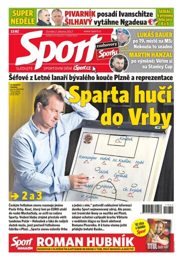 Obálka e-magazínu Sport 2.3.2017