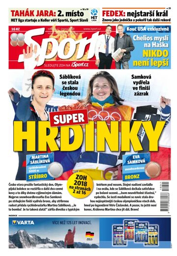 Obálka e-magazínu Sport 17.2.2018