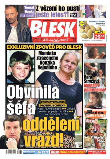 Obálka e-magazínu Blesk 18.7.2019