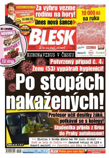 Obálka e-magazínu Blesk 3.3.2020