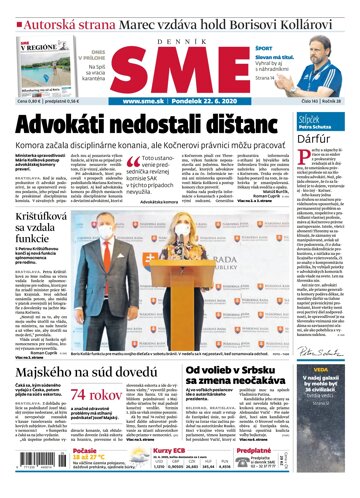 Obálka e-magazínu SME 22.6.2020