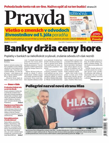 Obálka e-magazínu Pravda 30. 6. 2020