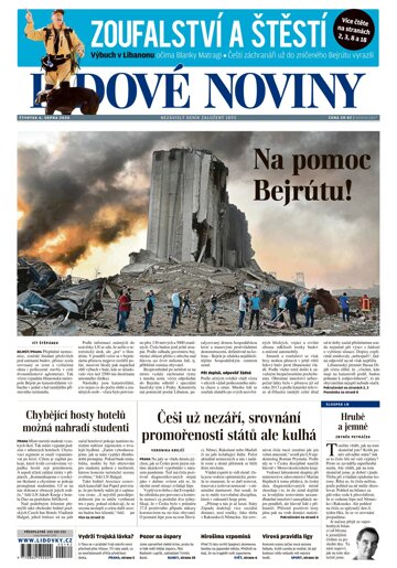 Obálka e-magazínu Lidové noviny 6.8.2020