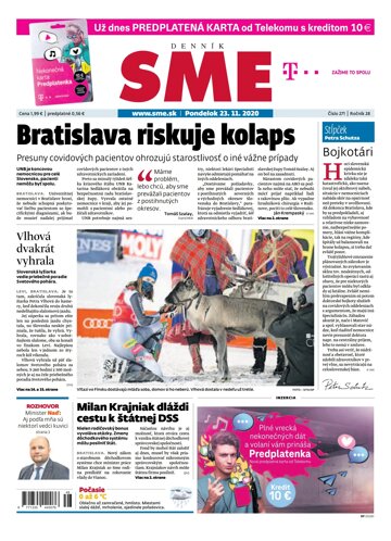 Obálka e-magazínu SME 23.11.2020