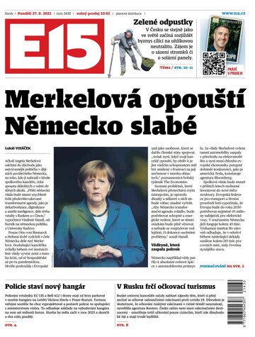 Obálka e-magazínu E15 27.9.2021