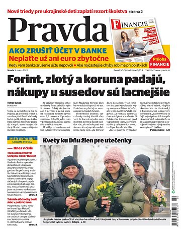 Obálka e-magazínu Pravda 9.3.2022