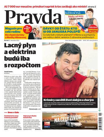 Obálka e-magazínu Pravda 22.12.2022