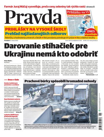 Obálka e-magazínu Pravda 13. 3. 2023