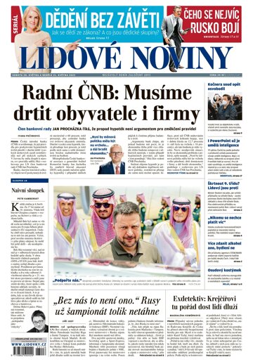 Obálka e-magazínu Lidové noviny 20.5.2023