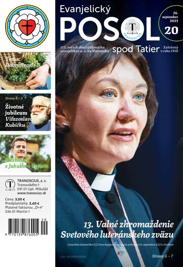 Obálka e-magazínu Evanjelický posol spod Tatier 20/2023