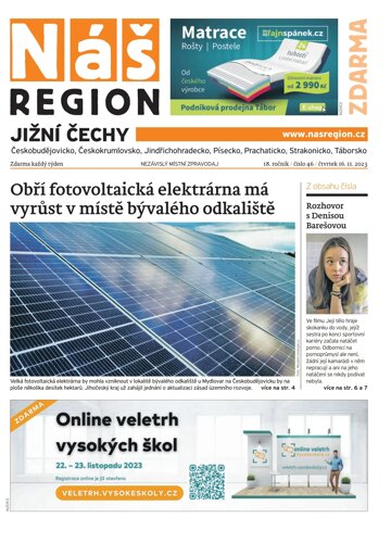 Obálka e-magazínu Náš Region - Jižní Čechy 46/2023