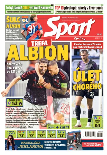 Obálka e-magazínu Sport 4.8.2025