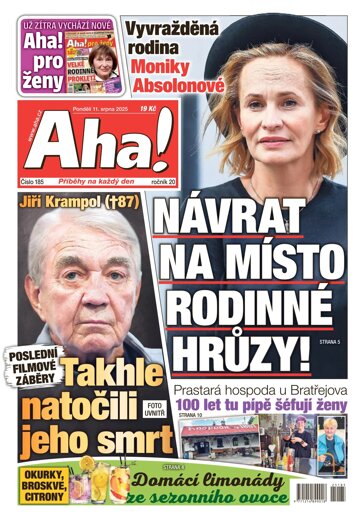 Obálka e-magazínu AHA! 11.8.2025