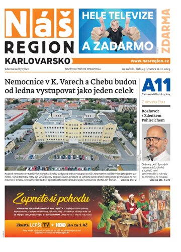 Obálka e-magazínu Náš Region - Karlovarsko 49/2025