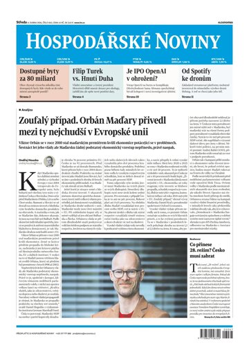 Obálka e-magazínu Hospodářské noviny 067 - 8.4.2026