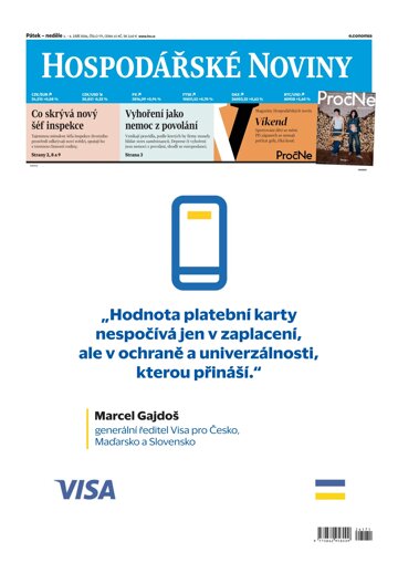 Obálka e-magazínu Hospodářské noviny 171 - 4.9.2026