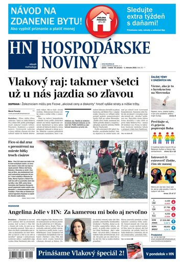 Obálka e-magazínu Hospodárske noviny 30.01.2015