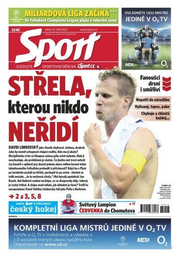 Obálka e-magazínu Sport 15.9.2015