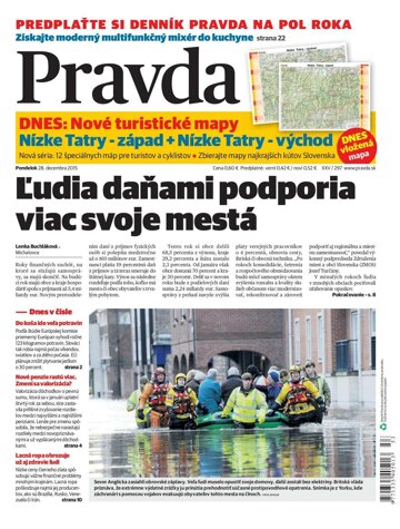 Obálka e-magazínu Pravda 28. 12. 2015