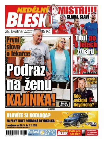 Obálka e-magazínu Nedělní Blesk 28.5.2017