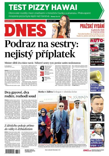 Obálka e-magazínu MF Dnes 25.7.2017