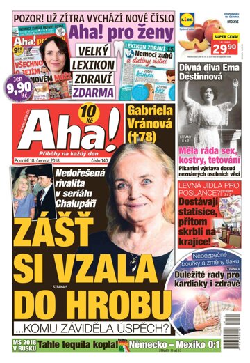 Obálka e-magazínu AHA! 18.6.2018