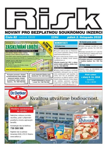 Obálka e-magazínu Risk 82/2018