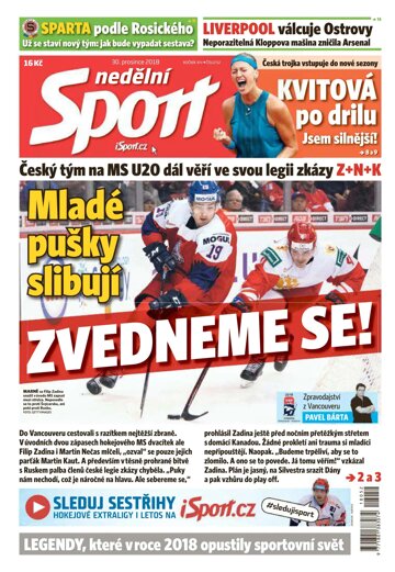 Obálka e-magazínu Nedělní Sport 30.12.2018