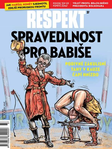 Obálka e-magazínu Respekt 37/2019